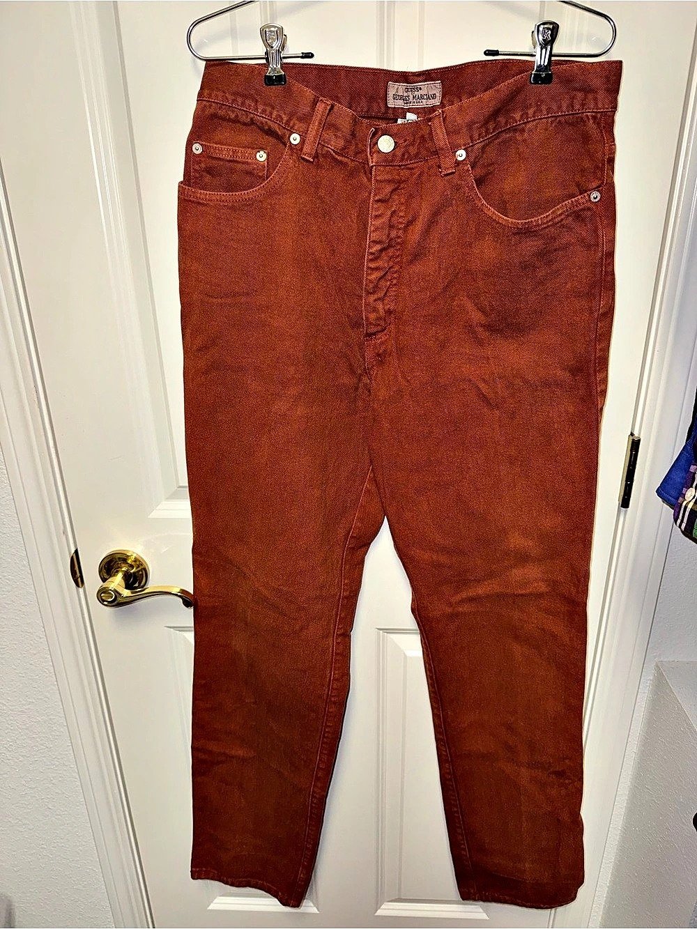 Guess Georges Marciano Skinny Jeans Brown Waist 34